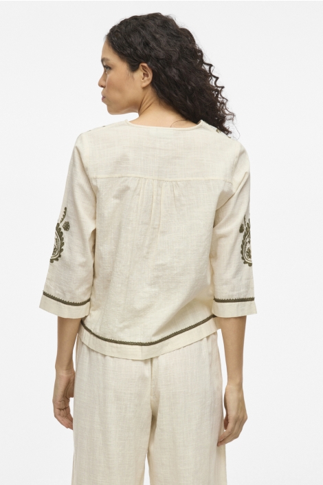 Vila vijosla v-neck 3/4 top
